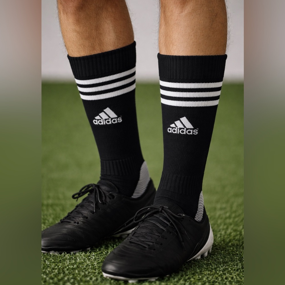 adidas Men's Black and White Soccer Socks
Compression socks